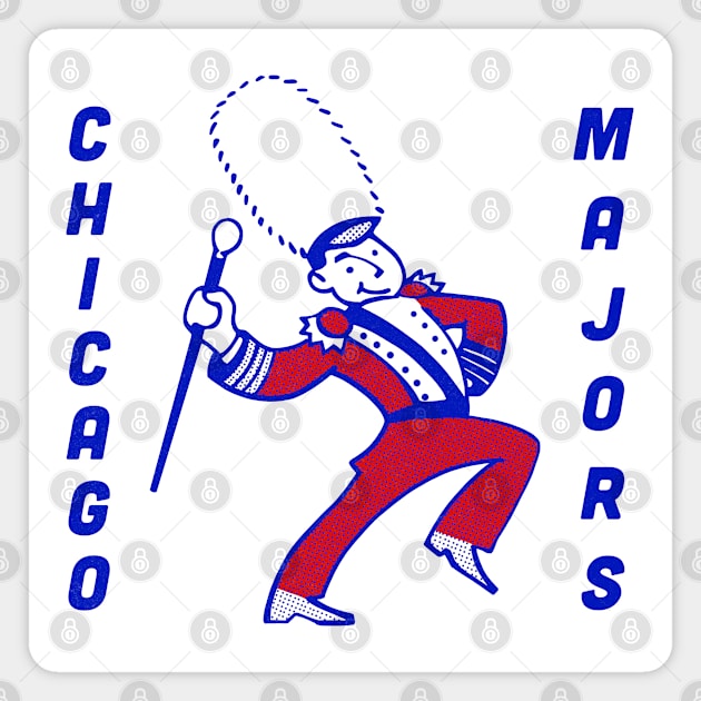 Defunct Chicago Majors Basketball 1961 Magnet by LocalZonly